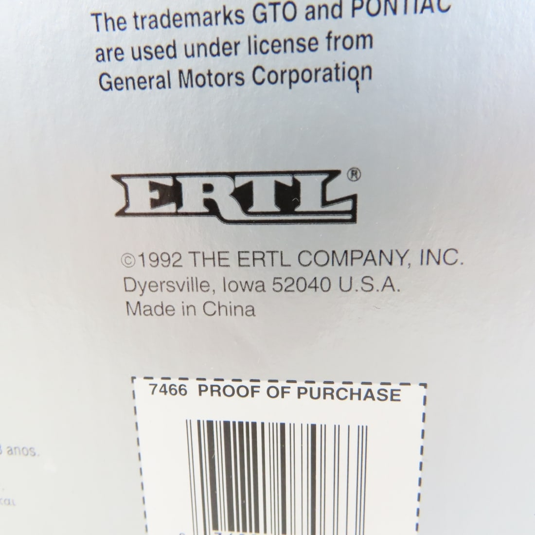 American Muscle 1969 GTO 1/18 Diecast in Box - 11
