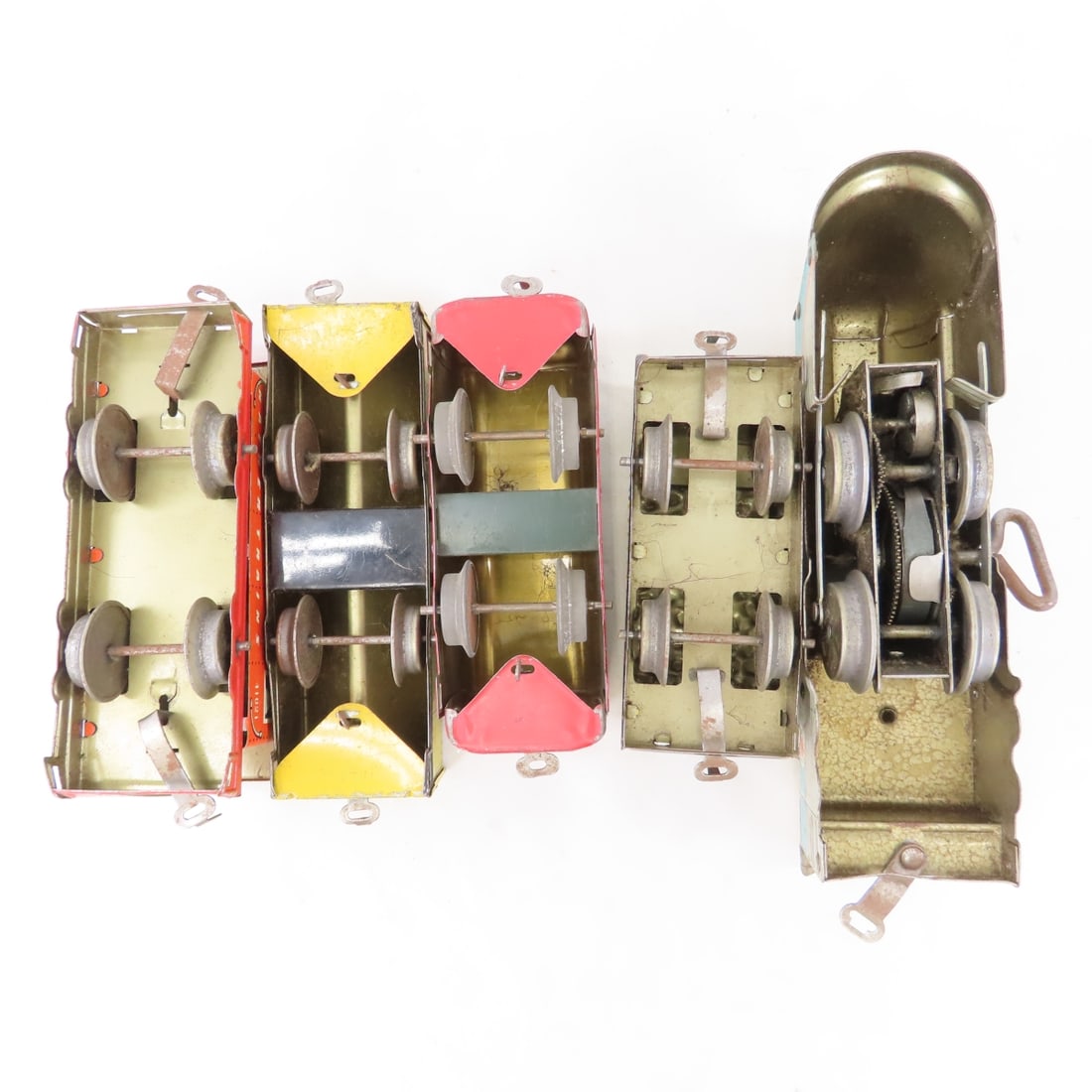 Wyandotte Hafner 115041 Key wind Tin Train Set - 13