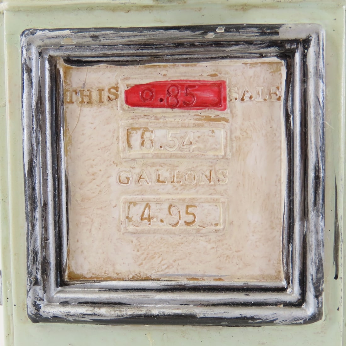 Atlantic White Flash Visible Gasoline Pump & Bank - 15