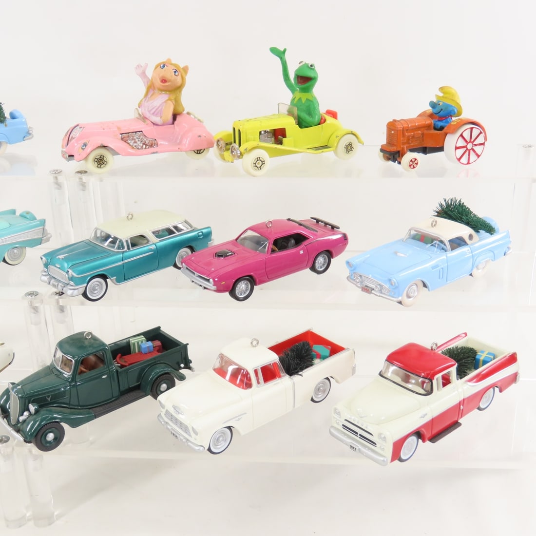 Hallmark Christmas Car Ornaments & Corgi Muppets - 5