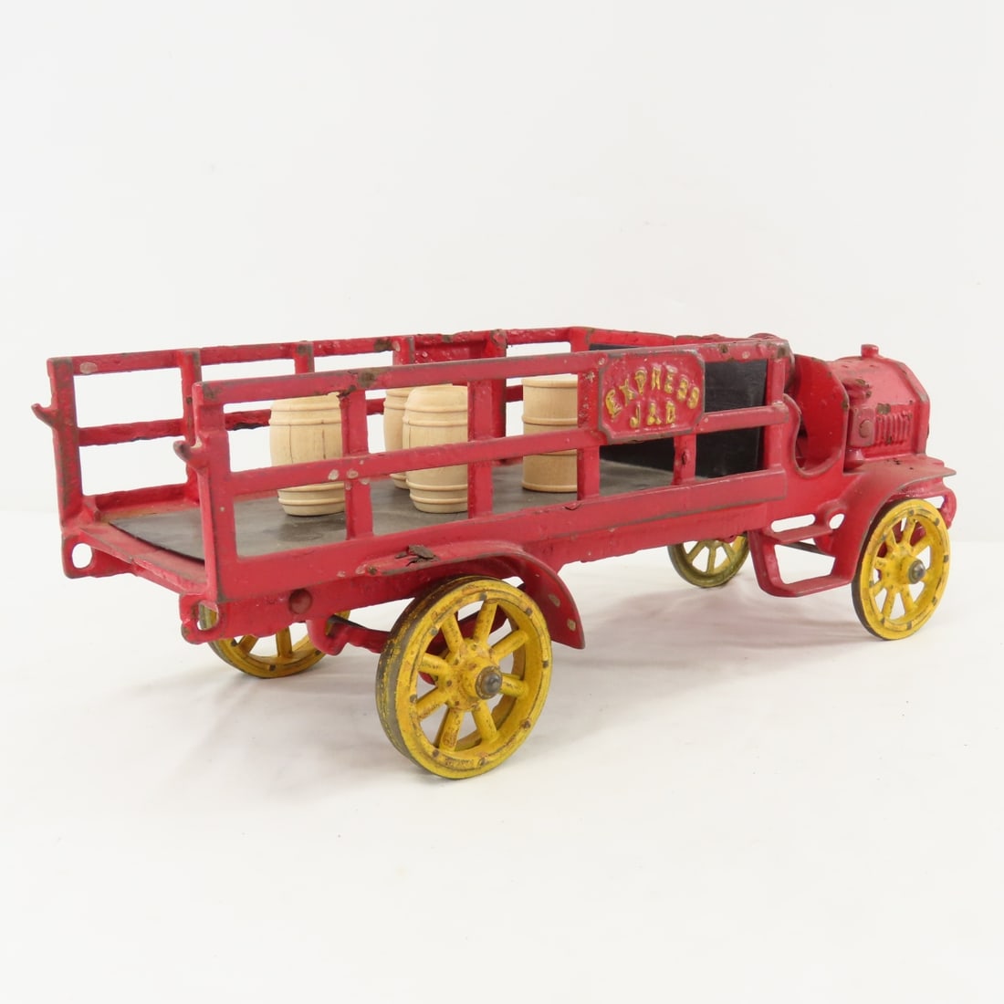 Vintage Cast Iron Jones & Bixler Stake Truck - 5