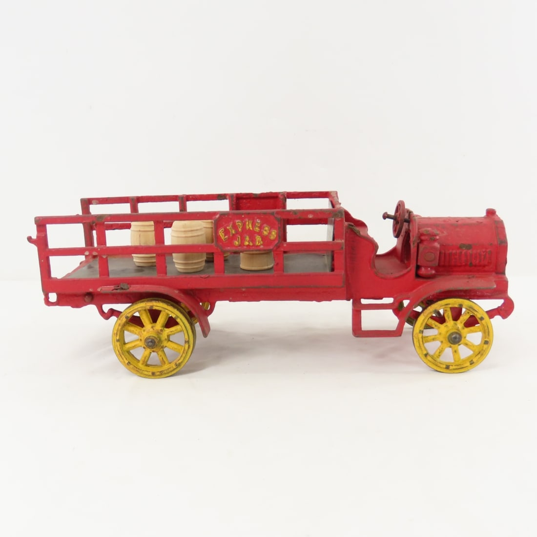 Vintage Cast Iron Jones & Bixler Stake Truck - 6
