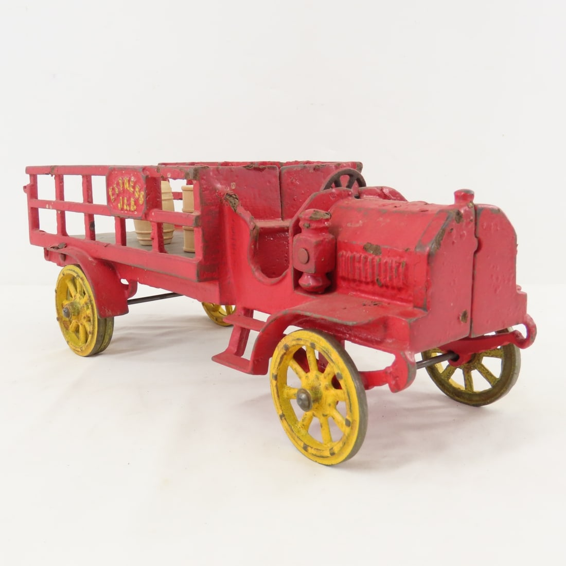 Vintage Cast Iron Jones & Bixler Stake Truck - 7