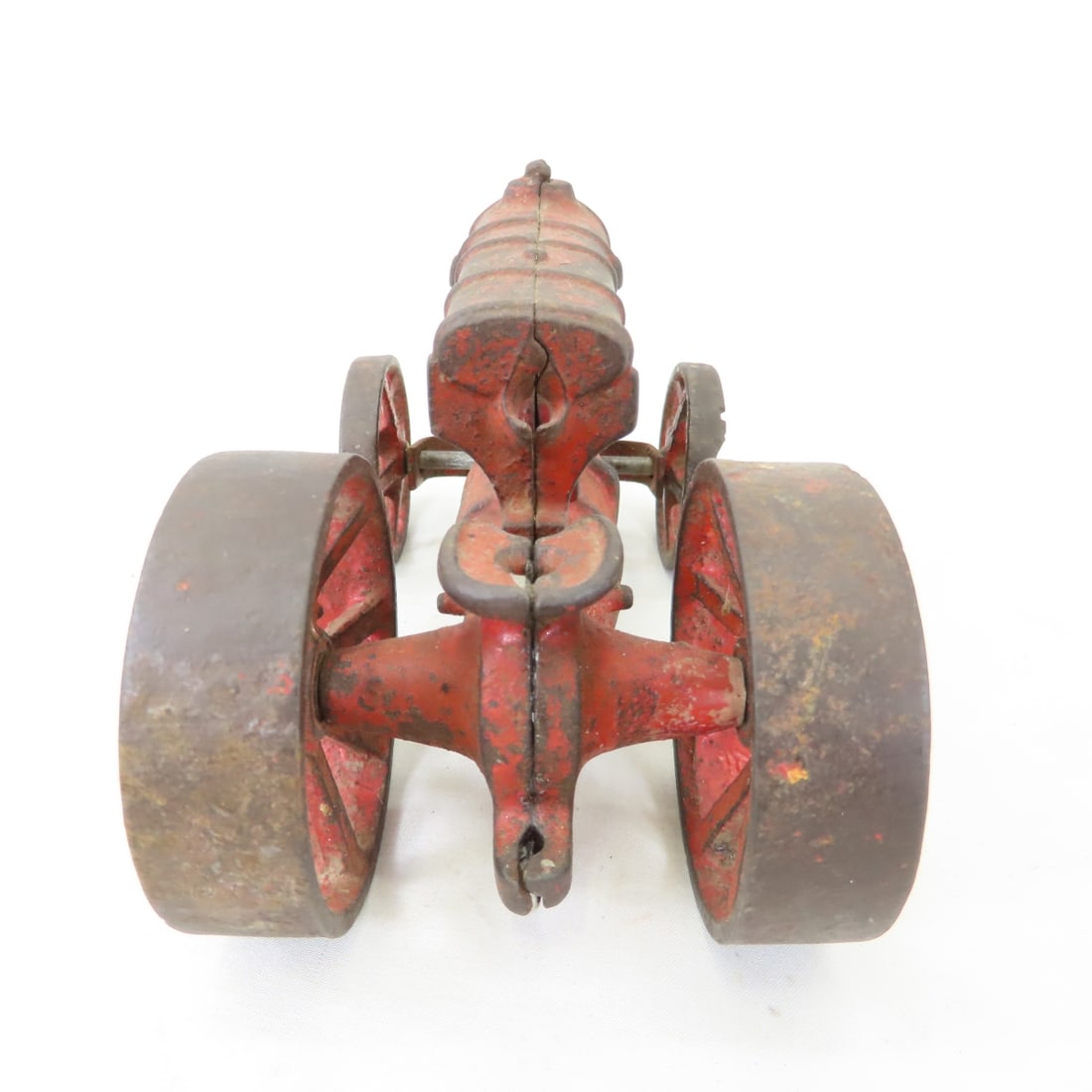 Cast Iron Fordson Tractor & 2 Bottom Plow - 3