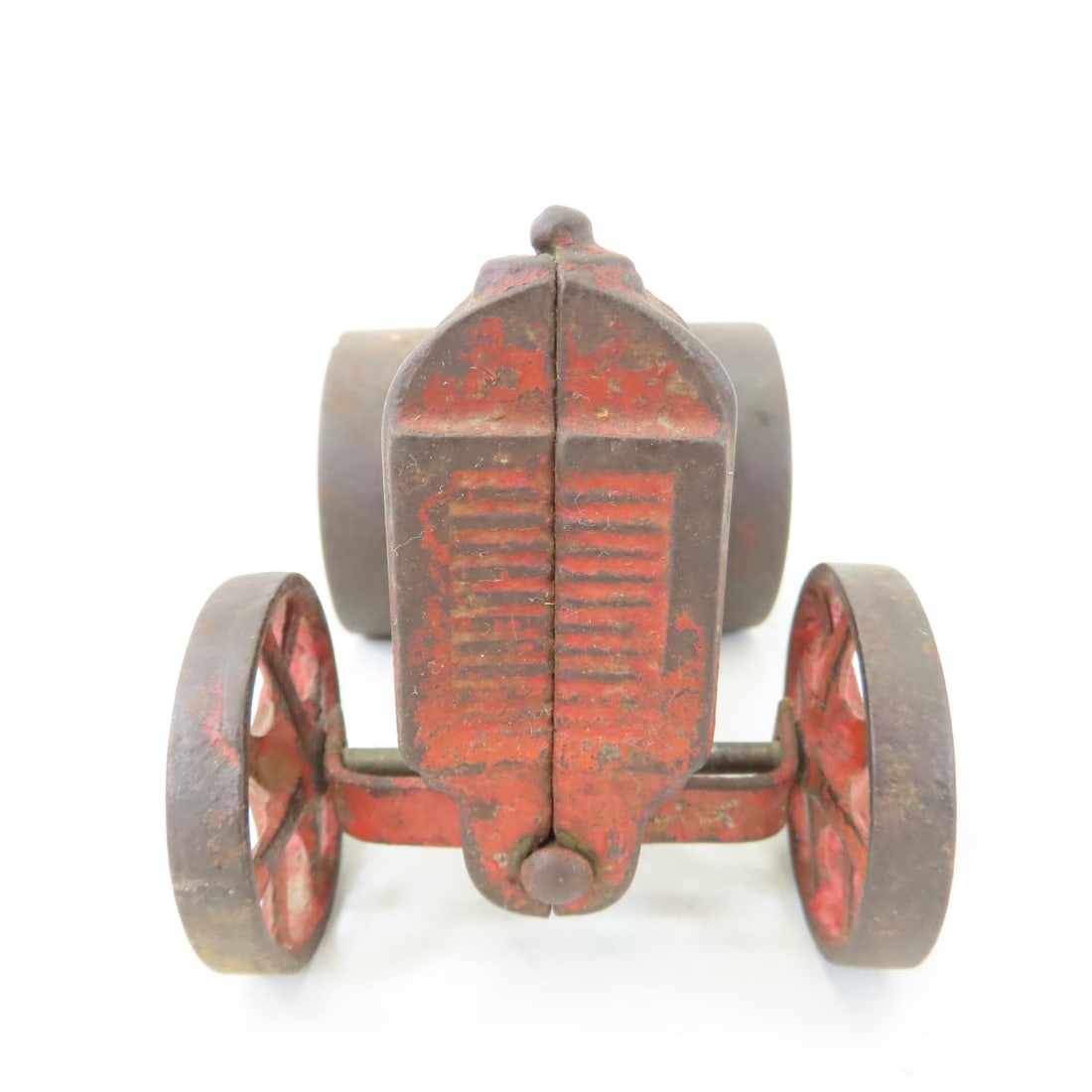 Cast Iron Fordson Tractor & 2 Bottom Plow - 5