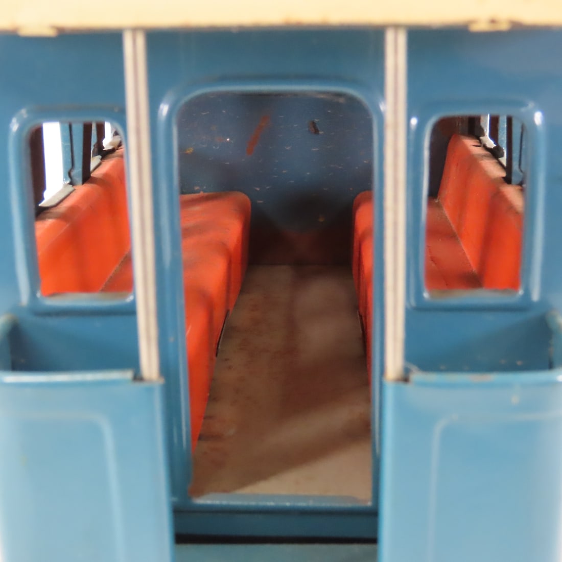 Vintage Old Timer Tin Litho Autobus, Made in Japan - 13