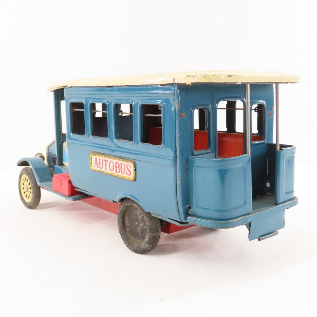 Vintage Old Timer Tin Litho Autobus, Made in Japan - 3