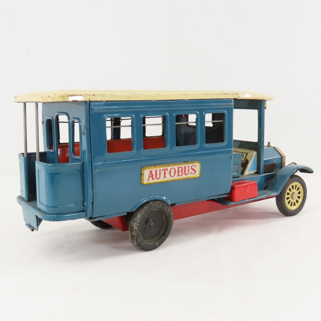 Vintage Old Timer Tin Litho Autobus, Made in Japan - 5