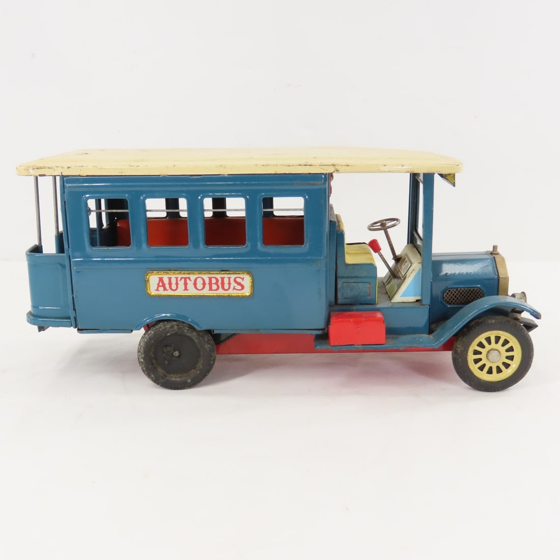 Vintage Old Timer Tin Litho Autobus, Made in Japan - 6
