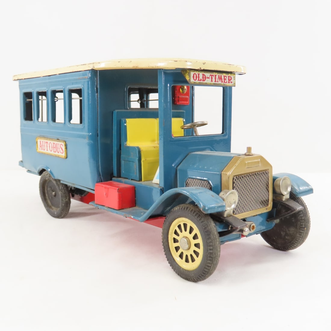 Vintage Old Timer Tin Litho Autobus, Made in Japan - 7