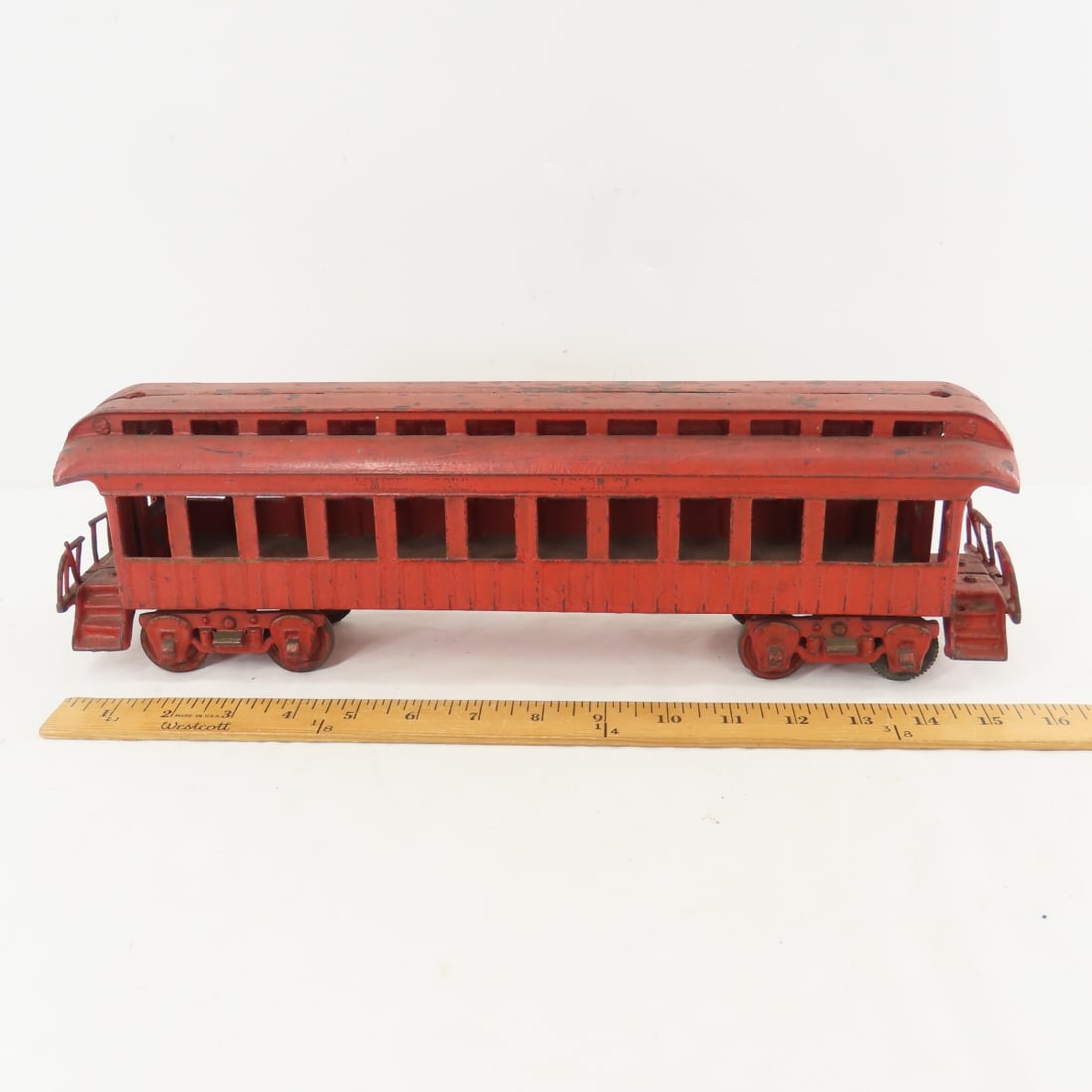 Wilkins Cast Iron Train Engine, Tender & Car - 14