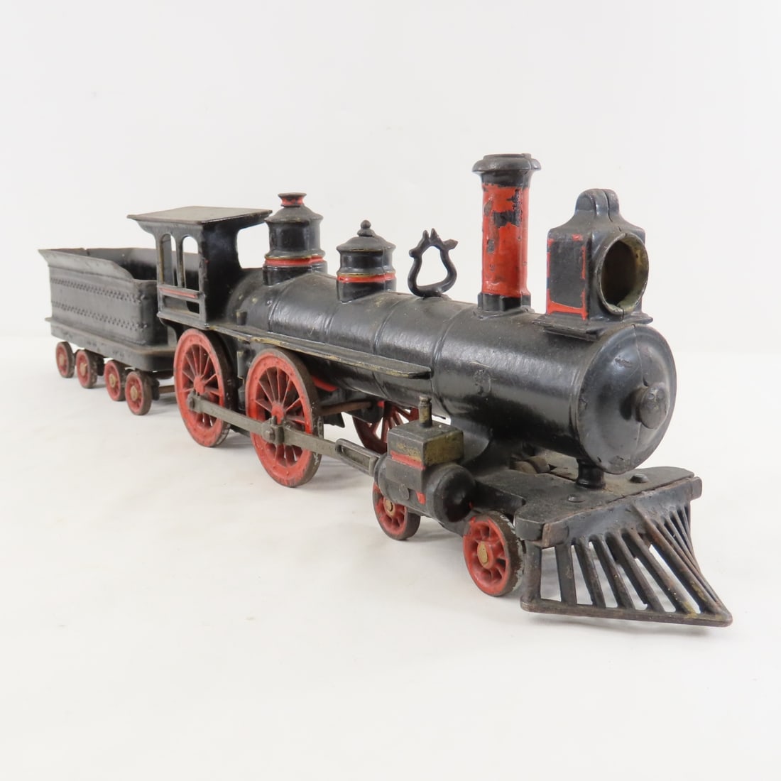 Wilkins Cast Iron Train Engine, Tender & Car - 3