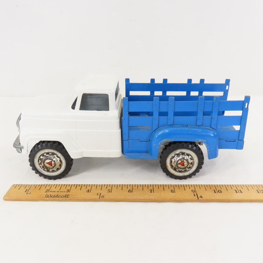 2 Vintage Hubley Pressed Steel Trucks - 2