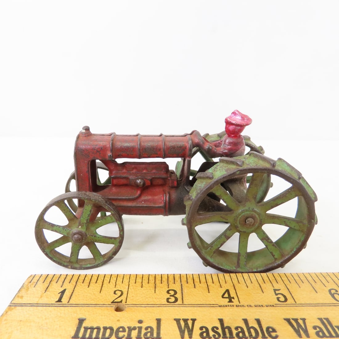 2 Repaired Arcade Cast Iron Tractors - 2