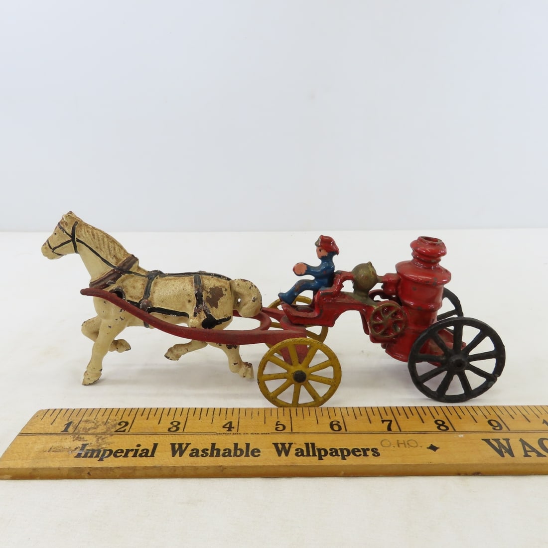 Hubley Cast Iron Horse Drawn Coal & Fire Wagons - 15