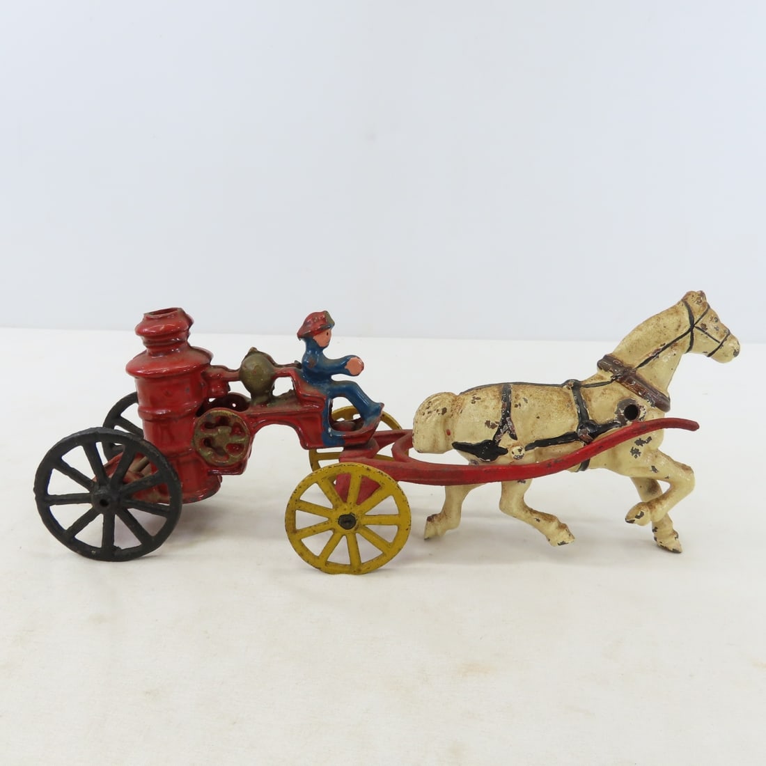 Hubley Cast Iron Horse Drawn Coal & Fire Wagons - 17