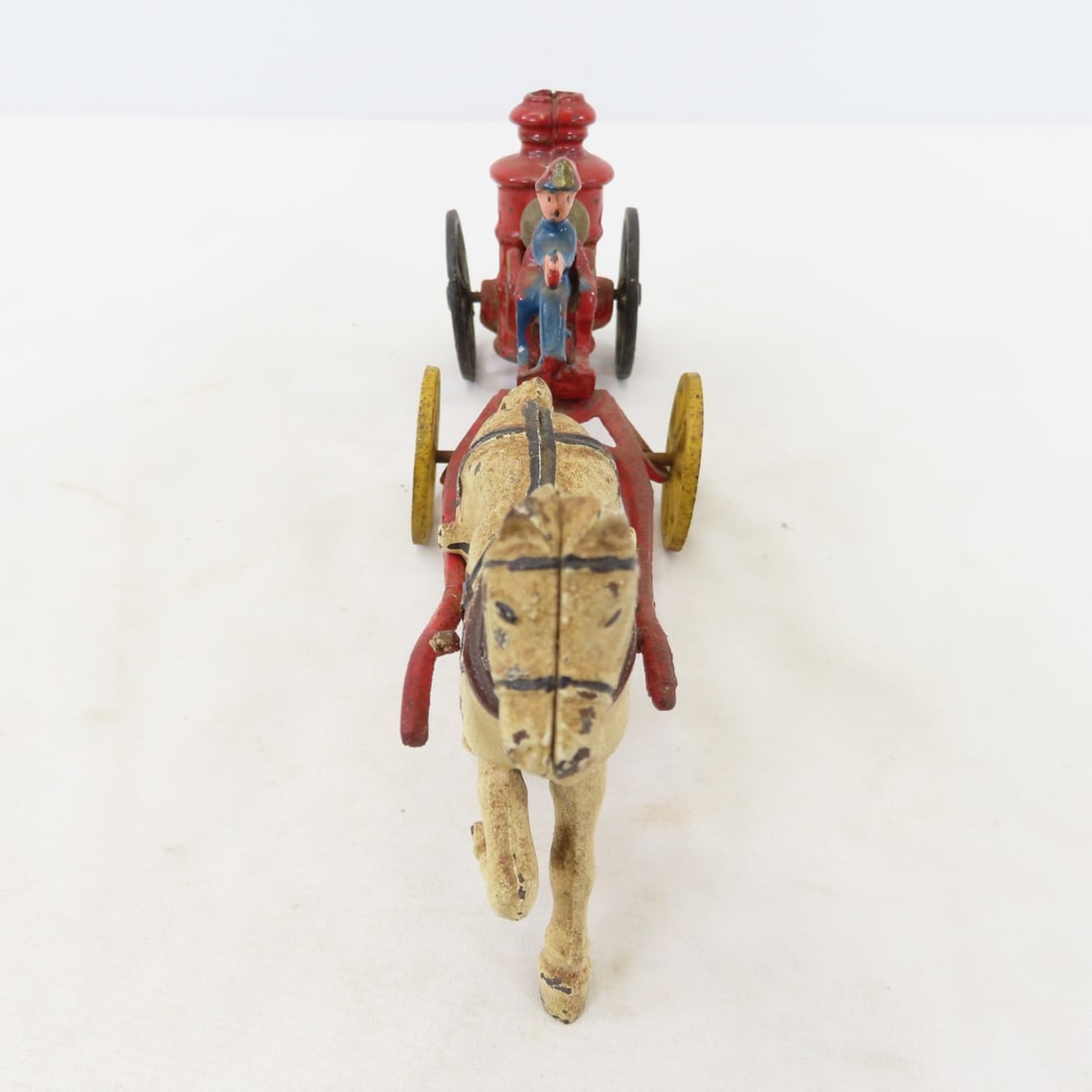 Hubley Cast Iron Horse Drawn Coal & Fire Wagons - 18