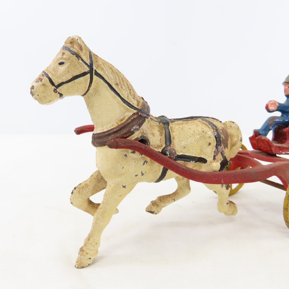 Hubley Cast Iron Horse Drawn Coal & Fire Wagons - 19
