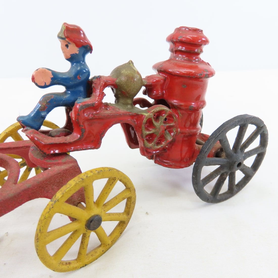 Hubley Cast Iron Horse Drawn Coal & Fire Wagons - 20
