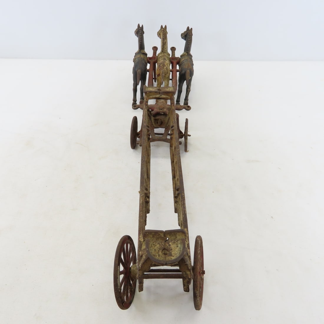 Hubley Cast Iron Horse Drawn Coal & Fire Wagons - 3