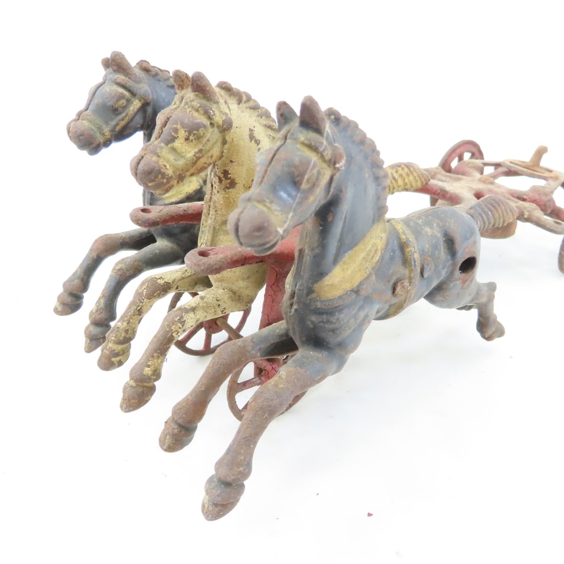 Hubley Cast Iron Horse Drawn Coal & Fire Wagons - 6