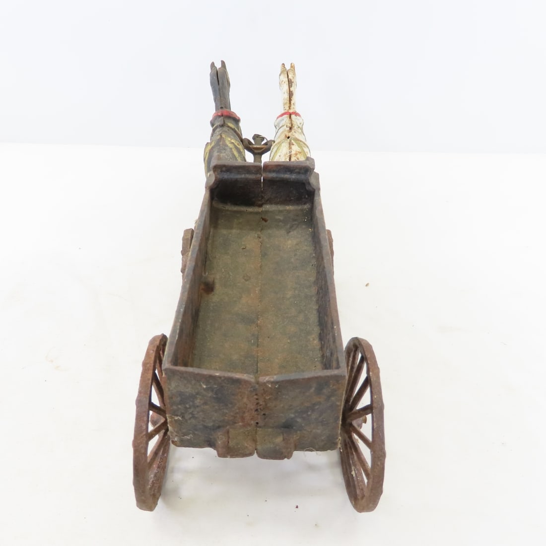 Hubley Cast Iron Horse Drawn Coal & Fire Wagons - 9