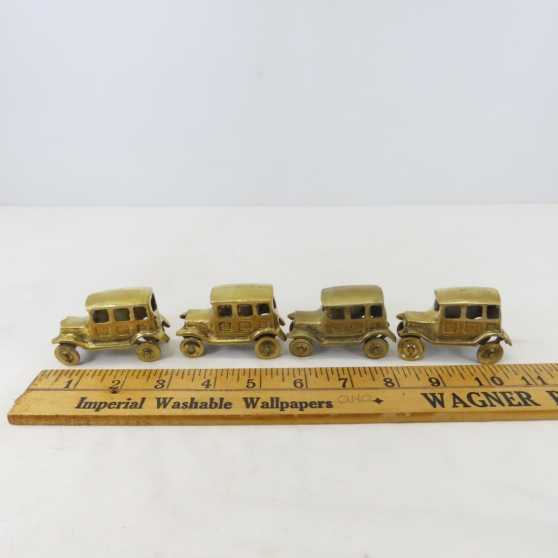 6 Brass Car Models: 2 6" marked Canada - 14