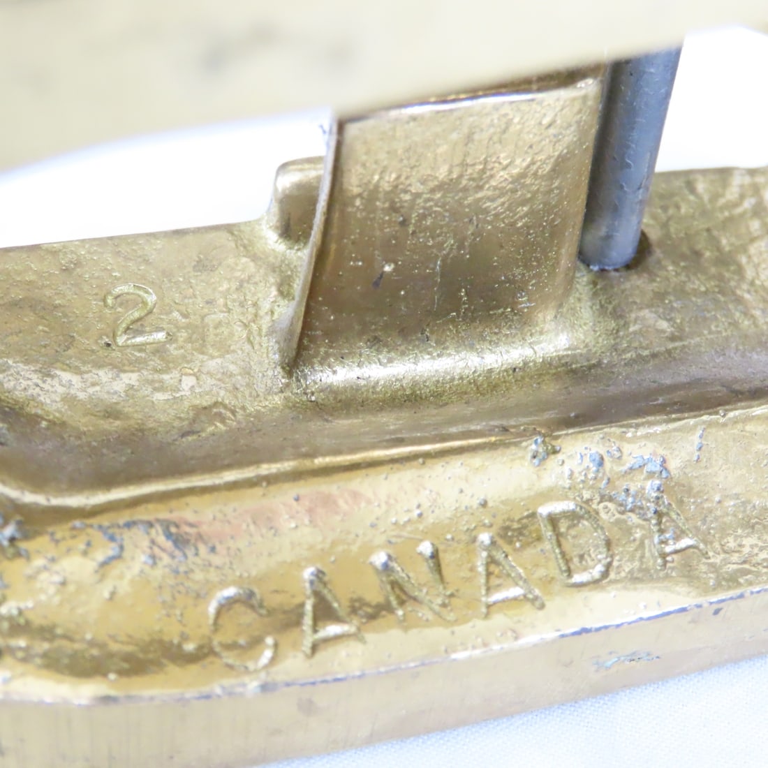 6 Brass Car Models: 2 6" marked Canada - 6