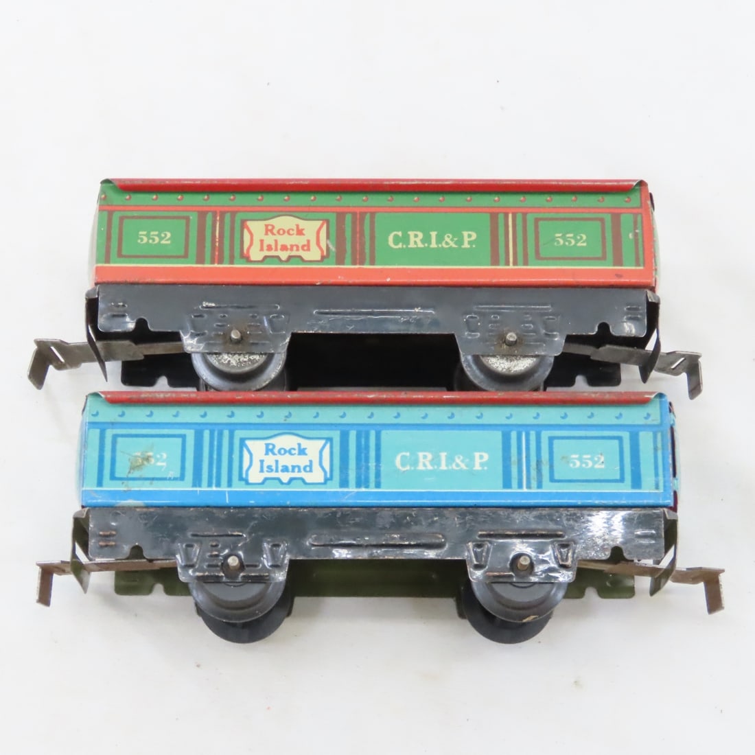 3 Marx Engines for Parts & 10 Tin Litho Cars - 17