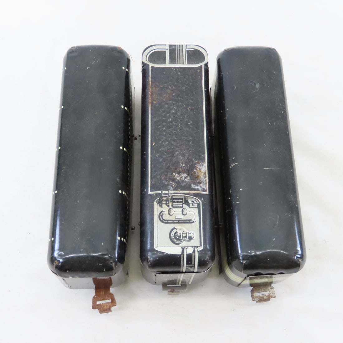 3 Marx Engines for Parts & 10 Tin Litho Cars - 9