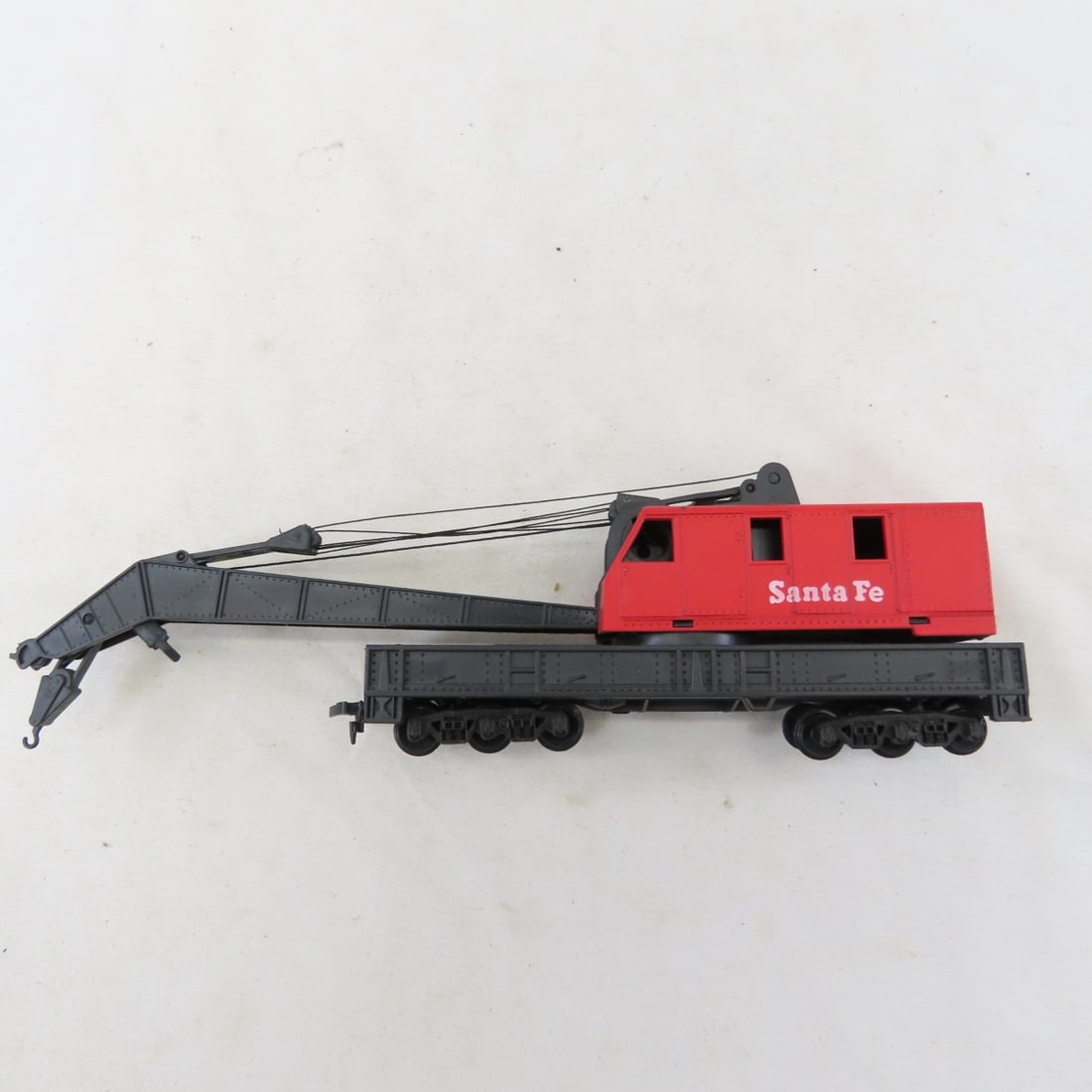 6 Santa Fe HO Scale Diesels & 1 Crane Car - 17