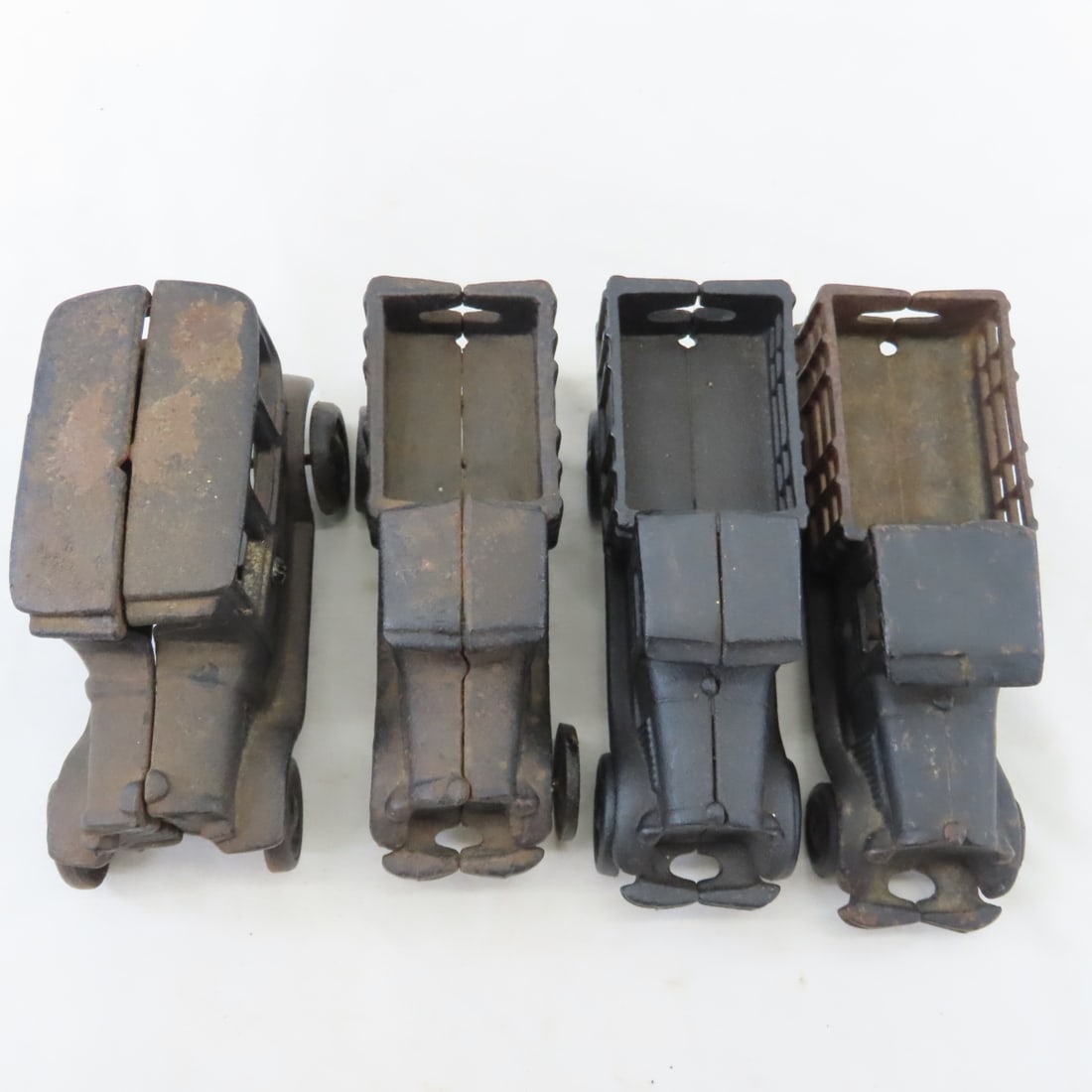 4 Vintage Cast Iron Toy Cars and Trucks - 19