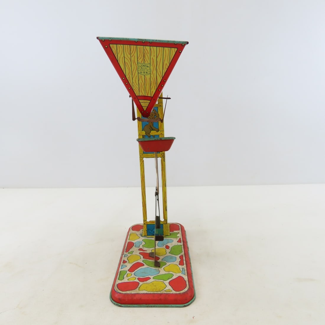 J. Chein Tin Litho Automatic Hod Carrier Sand Toy - 5