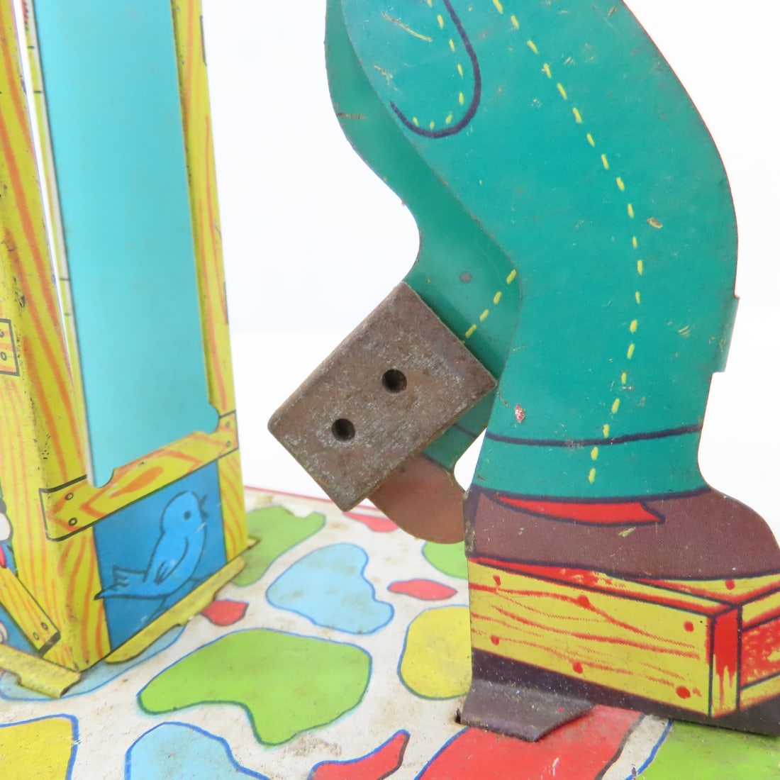 J. Chein Tin Litho Automatic Hod Carrier Sand Toy - 8