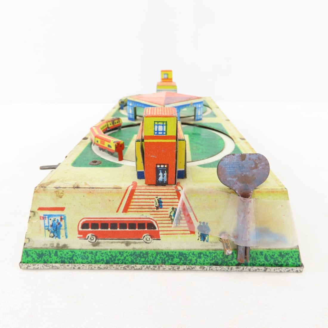 Russian Tin Wind-up Train, Marx Station & More - 10