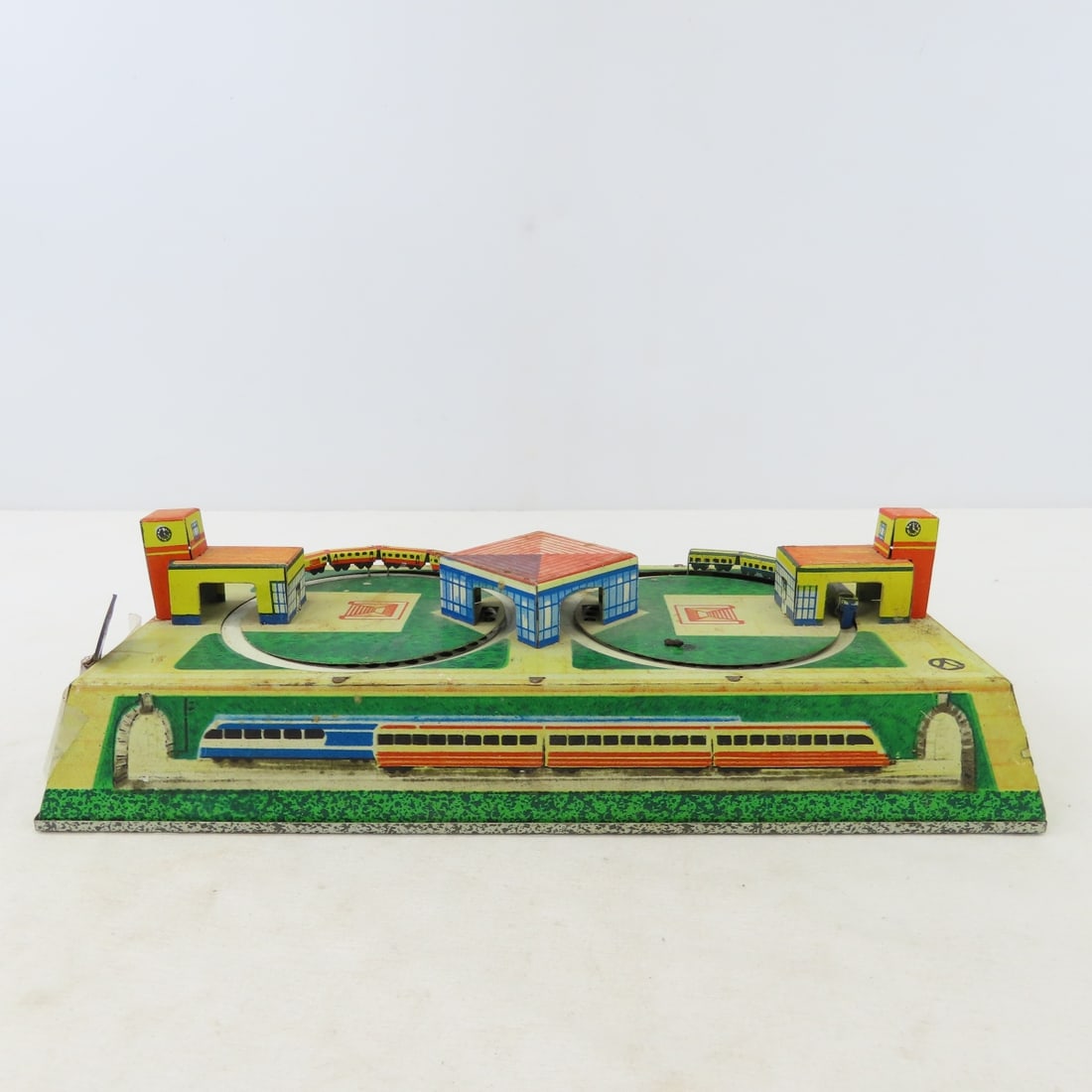 Russian Tin Wind-up Train, Marx Station & More - 12