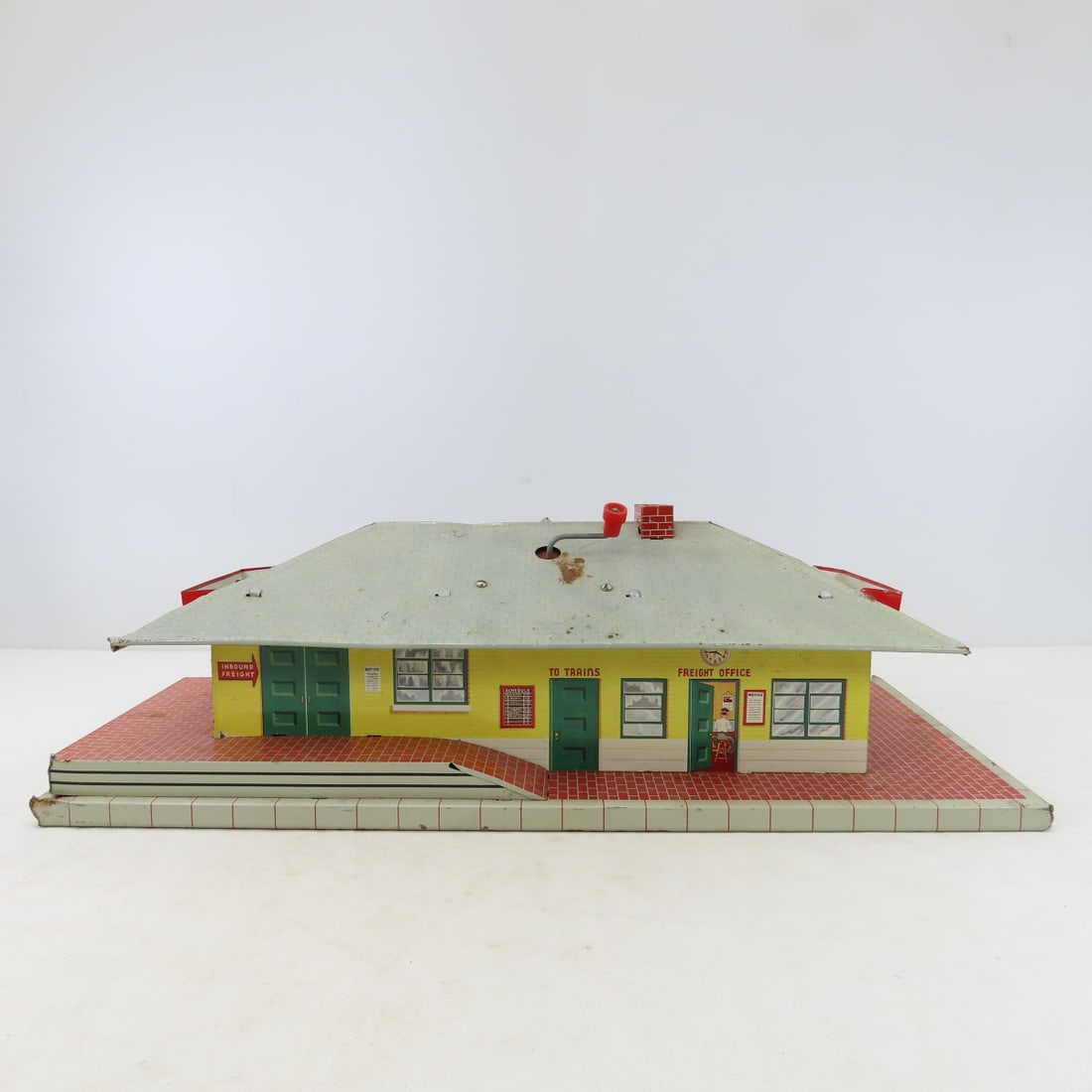 Russian Tin Wind-up Train, Marx Station & More - 5