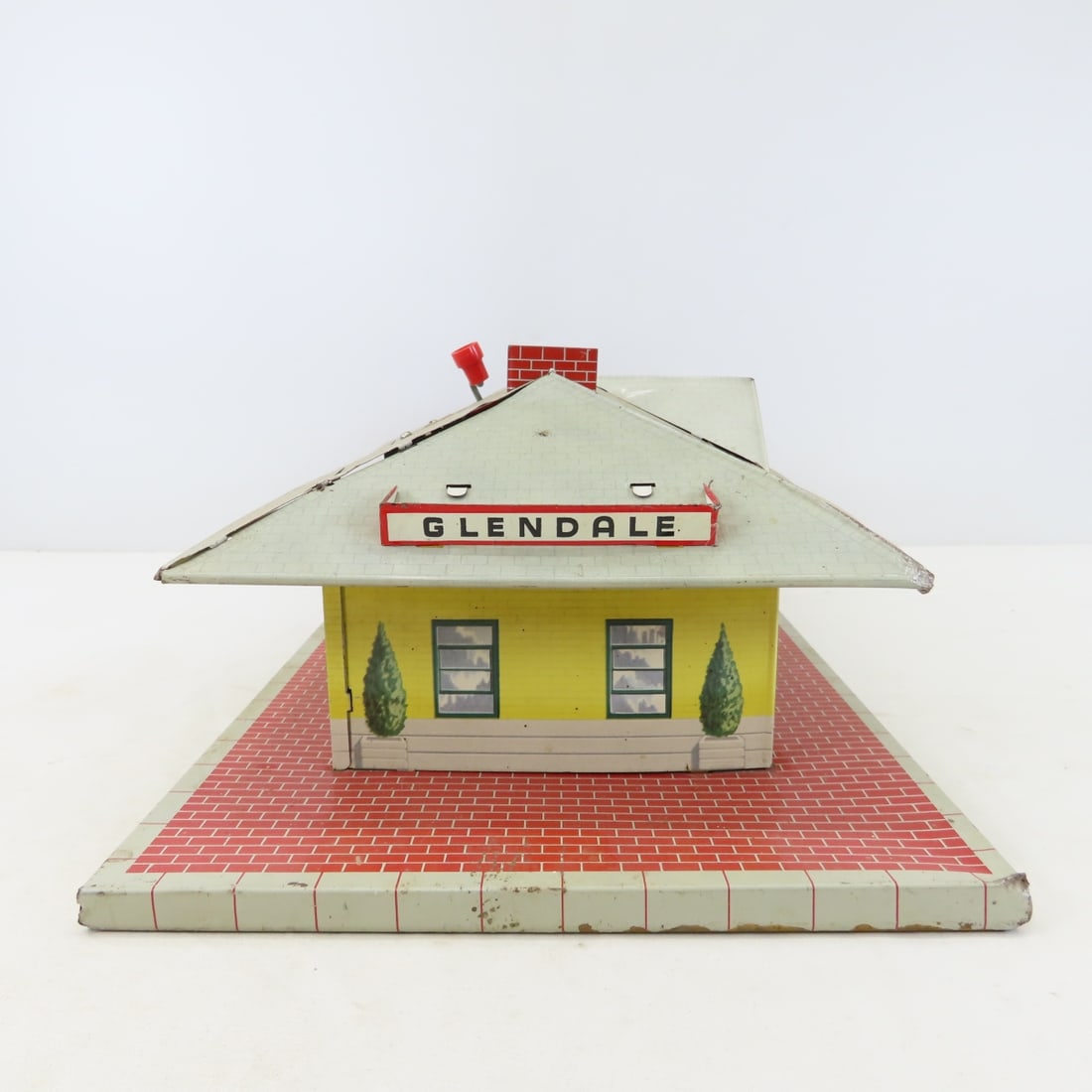 Russian Tin Wind-up Train, Marx Station & More - 6