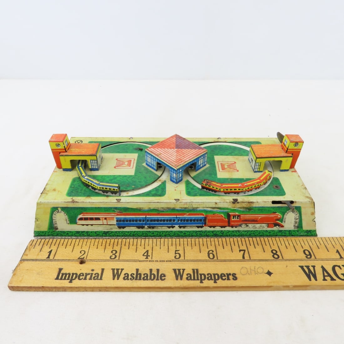 Russian Tin Wind-up Train, Marx Station & More - 9