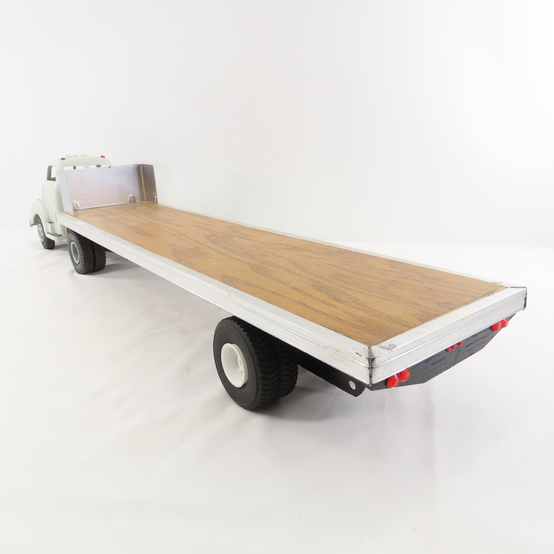 Repainted Marx Cab and Custom Flat Bed Trailer - 3