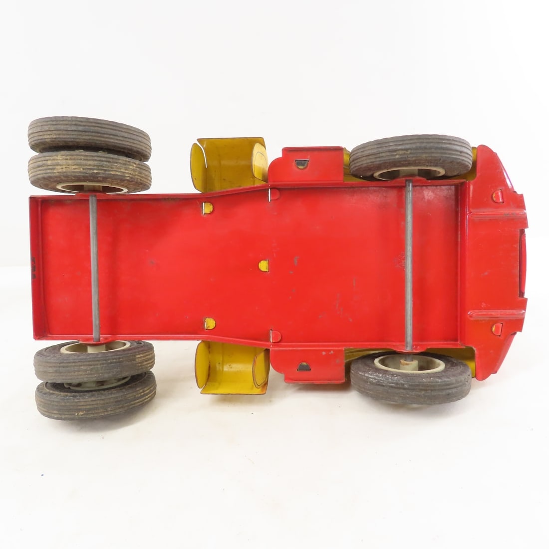 Marx Tin Litho Truck & Wyandotte Flat Bed Trailer - 10