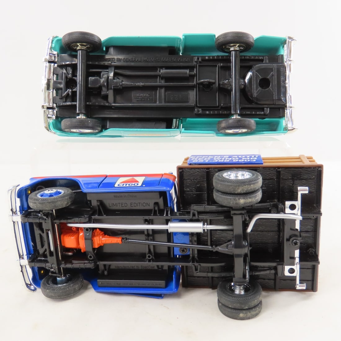 5 Truck Coin Banks & 3 1/24 Diecast Stake Trucks - 4