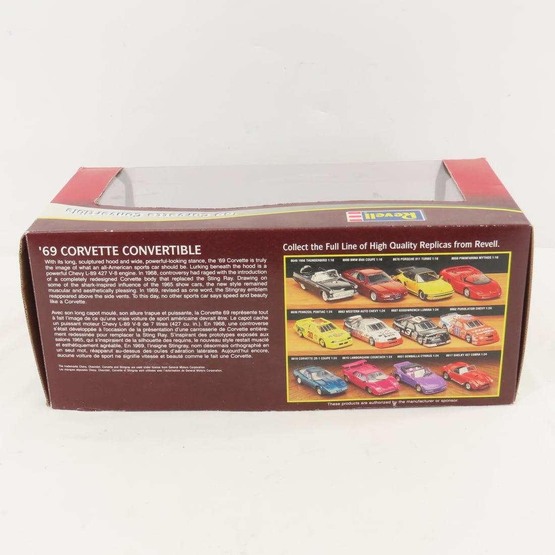 2 Revell 1/18 Diecast '69 Corvettes- 1 in Box - 4