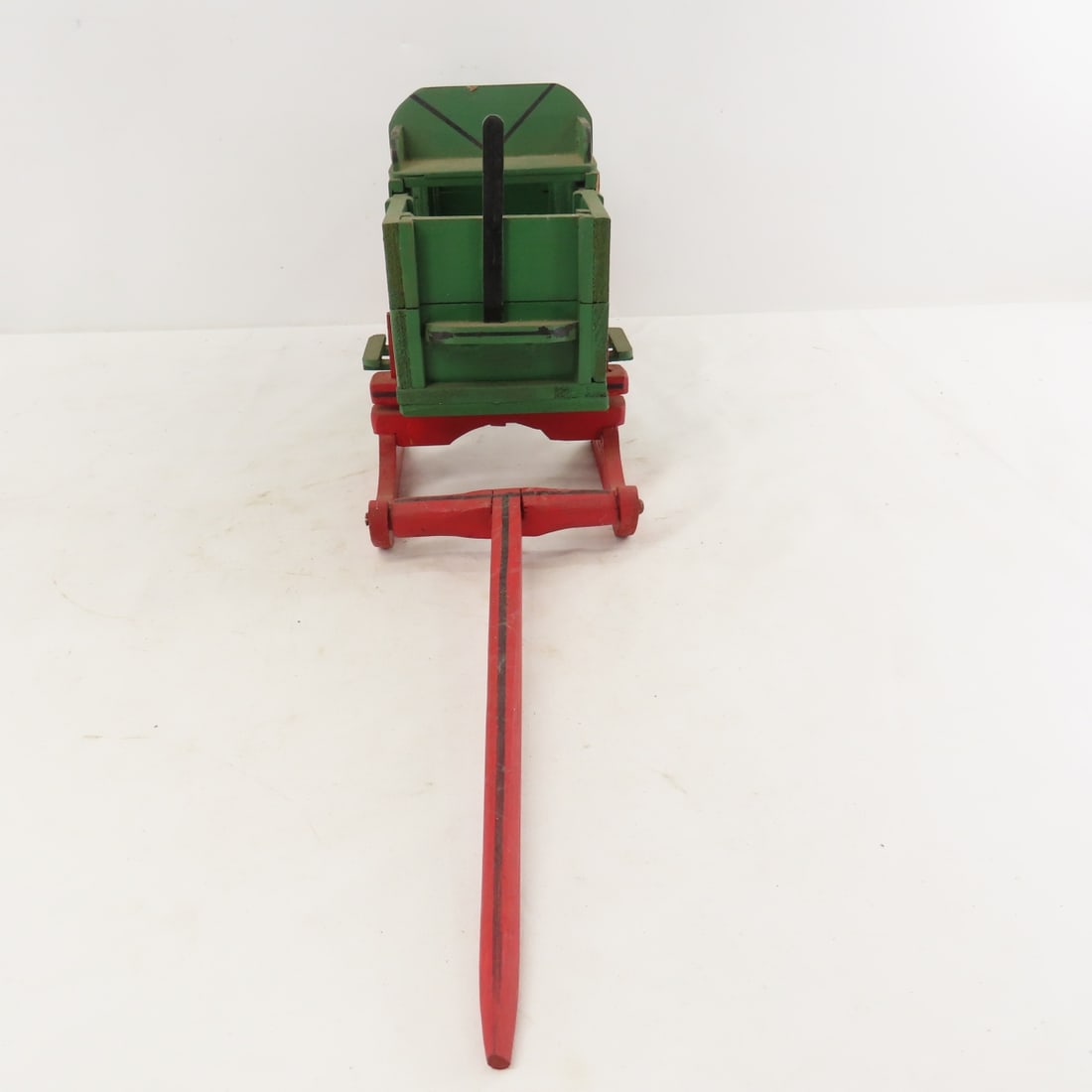 2 Breyer Horse Team Pulling Custom Wood Sled Wagon - 10