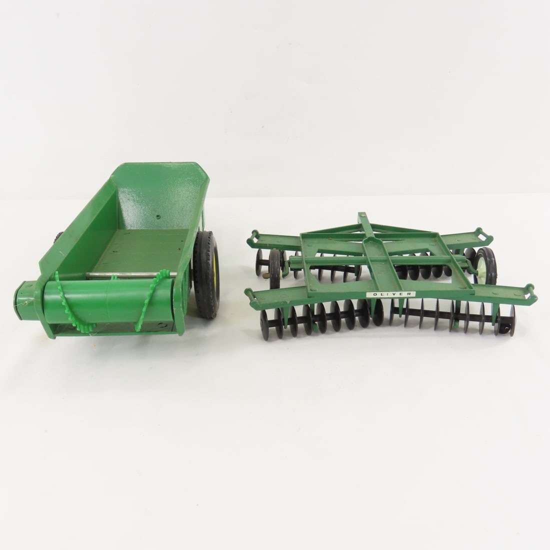 2 John Deere Tractors, Spreader & Disc Harrow - 18