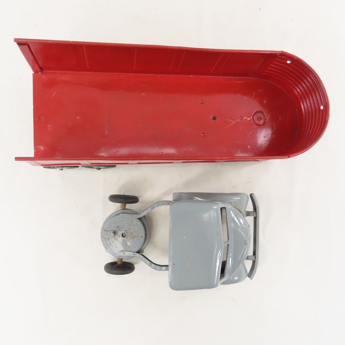Repainted Kingsbury Truck with Structo Trailer - 9