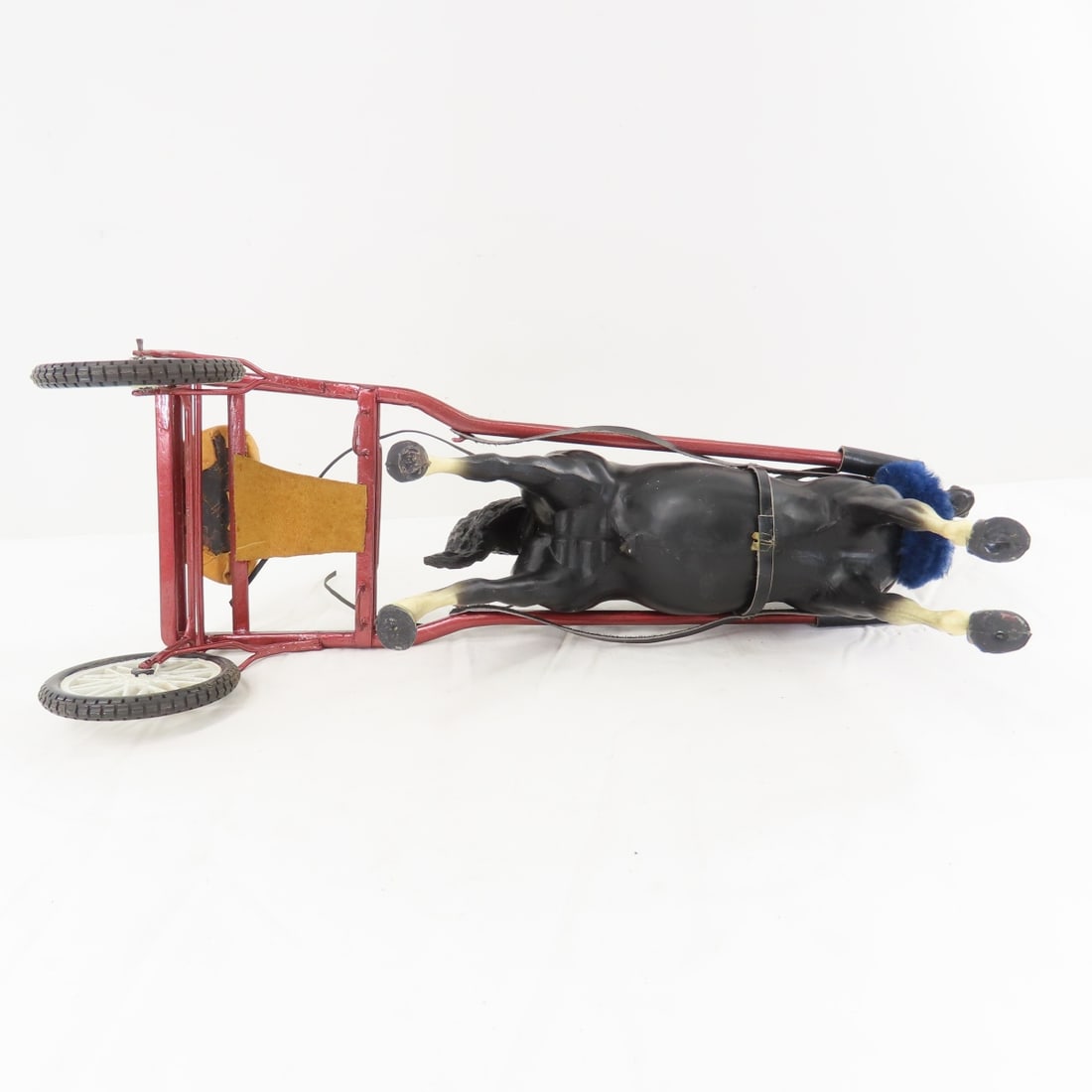 Custom Racing Sulky with Plastic Breyer Horse - 10