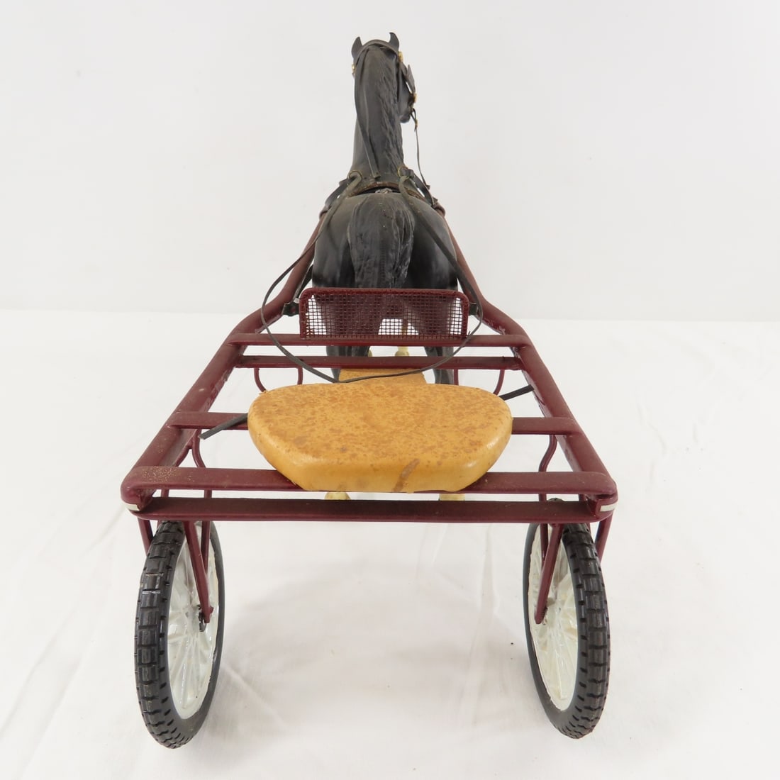 Custom Racing Sulky with Plastic Breyer Horse - 4