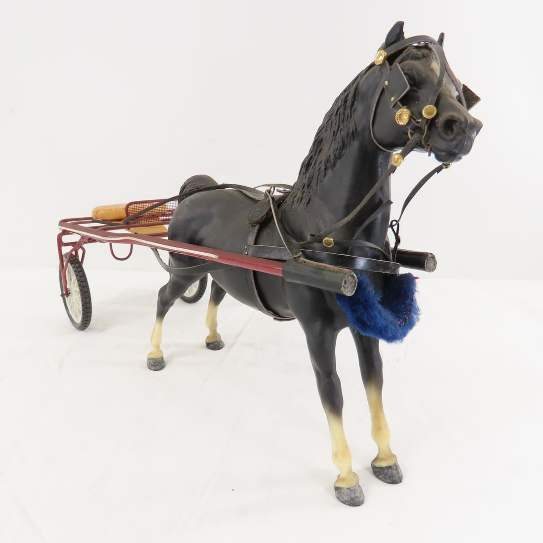 Custom Racing Sulky with Plastic Breyer Horse - 7