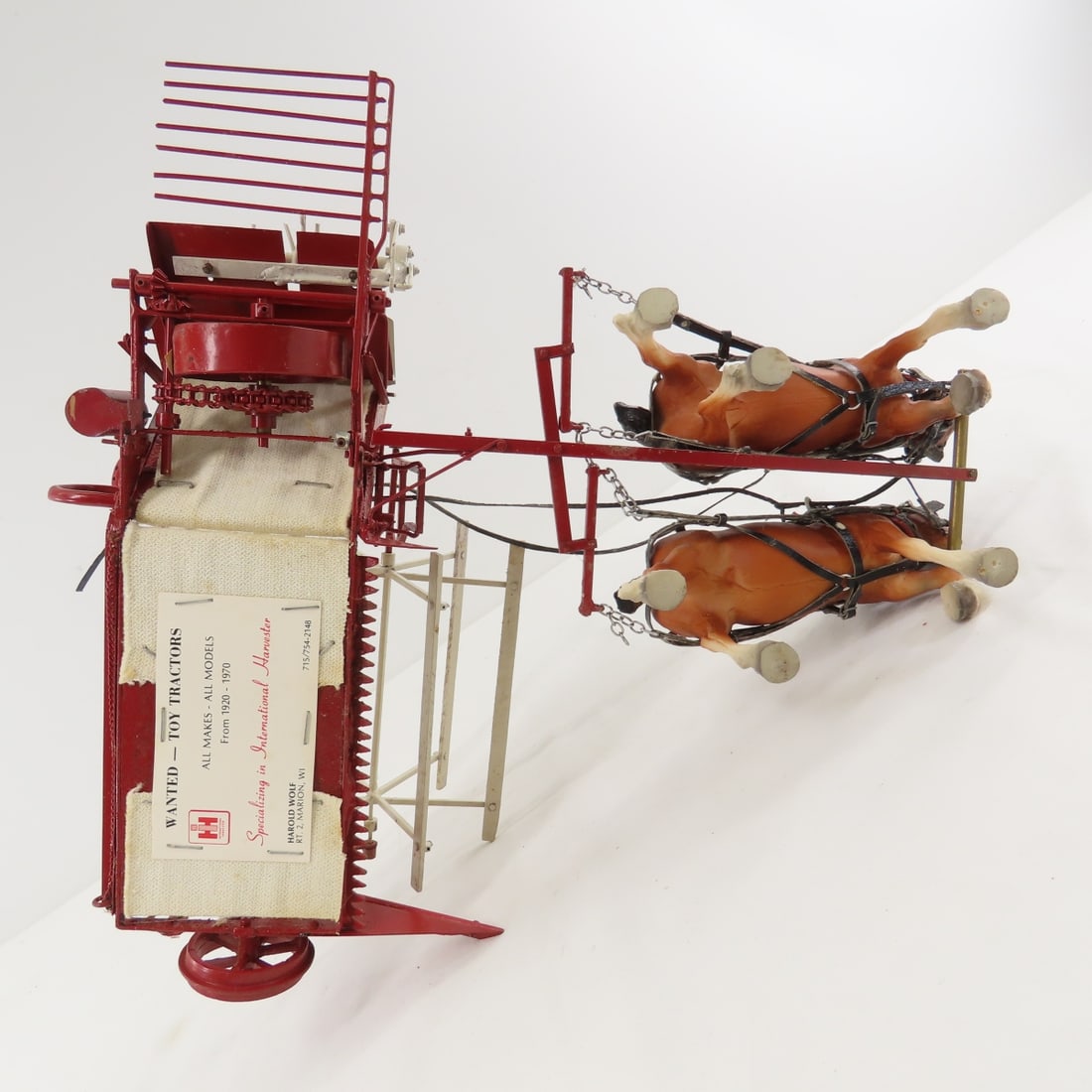 Harold Wolf Custom M-D Horse Drawn Hay Binder - 14
